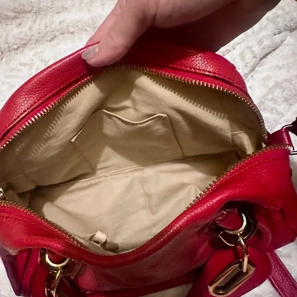 Chloe Paraty Red Leather Handbag - Picture 15 of 16